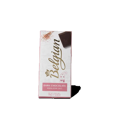 The Belgian Chocolate Bar Dark with Himalayan Salt - 70g