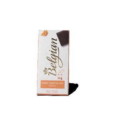 The Belgian Chocolate Bar Dark Orange - 70g