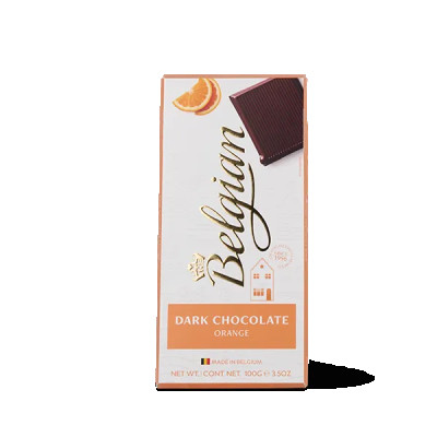 The Belgian Chocolate Bar Dark Orange - 100g