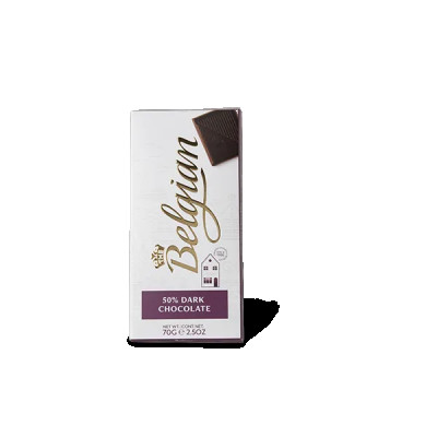 The Belgian Chocolate Bar dark 50% cocoa - 70g