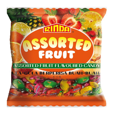 Rinda Assorted Fruits Flavoured Candy 120gm