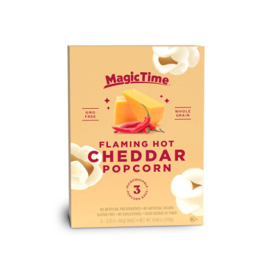 MagicTime Flaming Hot Cheddar Popcorn 240gr