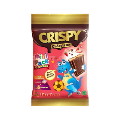 CRISPY CHOCOLATE STRAWBERRY MINI PACK 6PCS  66GM