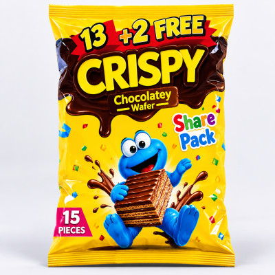 CRISPY CHOCOLATE SHARE PACK 15PCS 165GM
