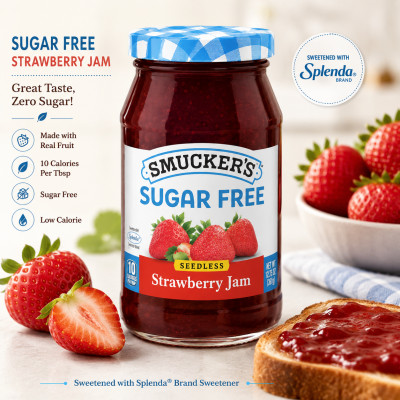 Smuckers Sugar Free Seedless Strawberry Jam 361gm