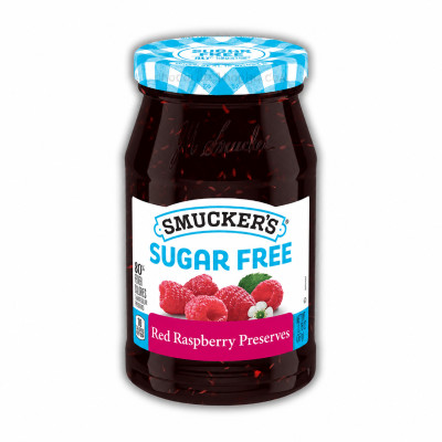 Smuckers Sugar Free Red Raspberry Preserves 361gm