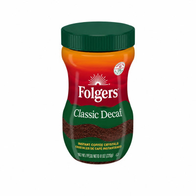 Folgers Classic Decaf  Instant Coffee 226g