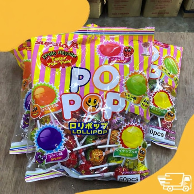 SUGALOVA MIXED FRUIT FLAVOUR LOLLIPOP 50PCS 450GM
