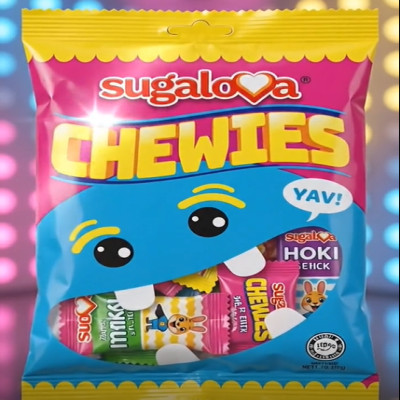 SUGALOVA CHEWIES MIX 4 PCS 32GM