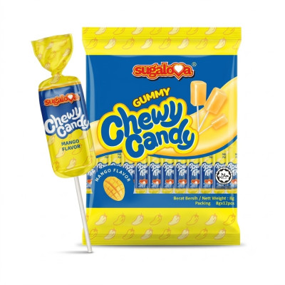 Sugalova Halal Gummy Chewy Candy Premium Assorted Flavours Mango