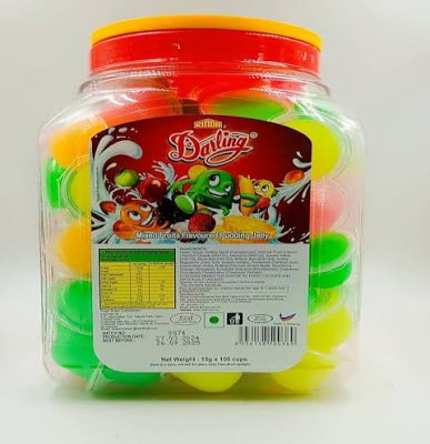 Darling Mixed Fruits Flavoured Jelly Jar 15gm x 100cups