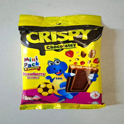 CRISPY CHOCOLATE STRAWBERRY MINI PACK 6PCS  66GM