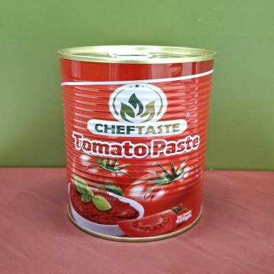 CHEFTASTE Tomato Paste 425 gm--Thick & Rich Concentrated Tomato Paste for Curry, Pasta & Pizza